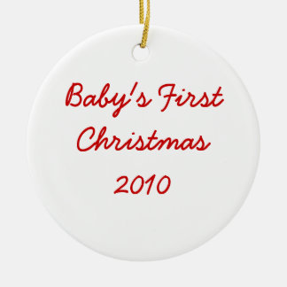 Baby's First Christmas 2010 Ceramic Ornament
