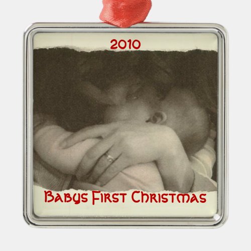 Babys First Christmas 2010 Metal Ornament