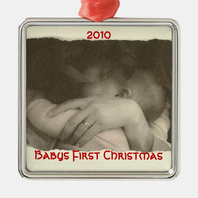 Babys First Christmas, 2010 Metal Ornament (Front)