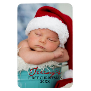 Baby's First Christmas 4x6 Photo Refrigerator Magnet