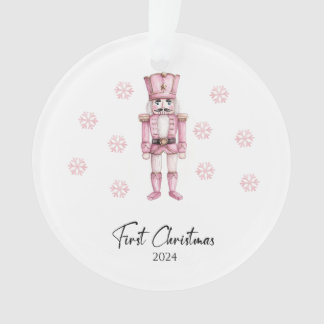 Baby's First Christmas Acrylic Circle Ornament
