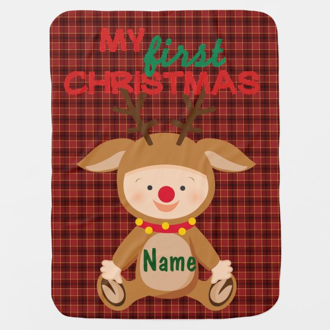 "Baby's First Christmas" BABY BLANKET (Front)