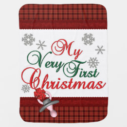 "Baby's First Christmas" BABY BLANKET