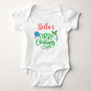Baby's First Christmas Baby Bodysuit