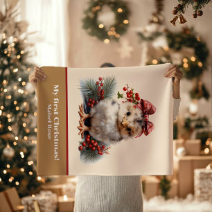 Baby's First Christmas Baby Chick Decorations Blanket