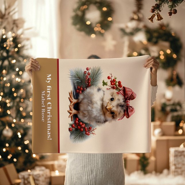 Baby's First Christmas Baby Chick Decorations Blanket (Creator Uploaded)