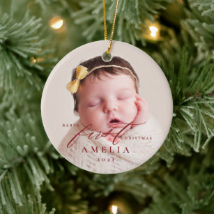 Babys First Christmas Ornament, Silverplate Baby Spoon Ornament, Customized  Baby Ornament, Custom Hand Stamped 1st Ornaments 