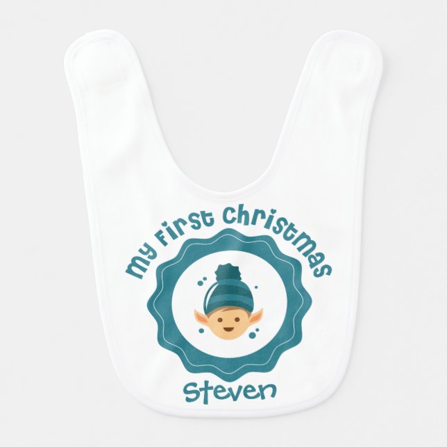 Baby's First Christmas Bib (Front)