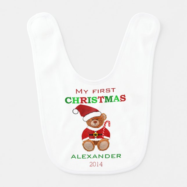Baby's First Christmas- Bib (Front)