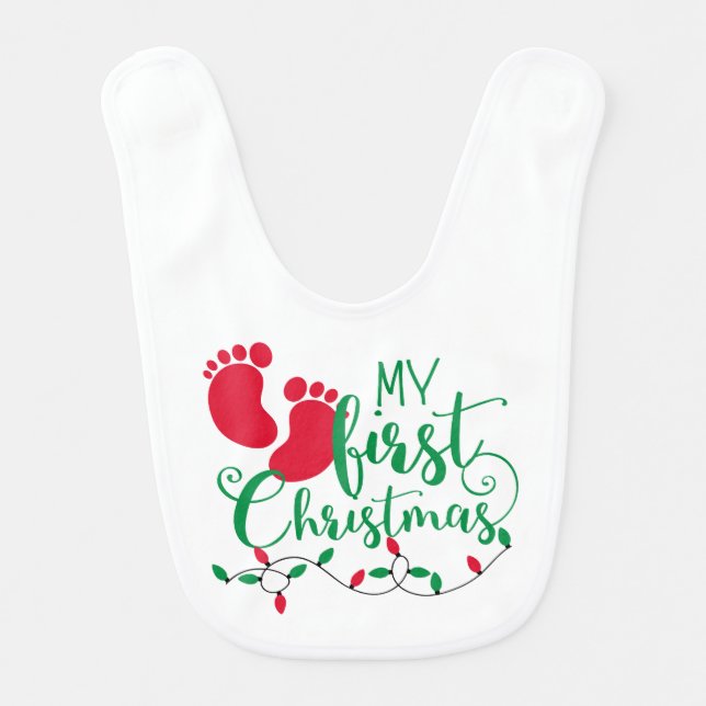 Baby's First Christmas Bib (Front)