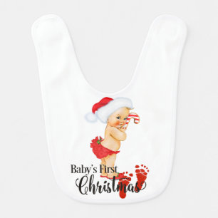 Baby's First Christmas Bib