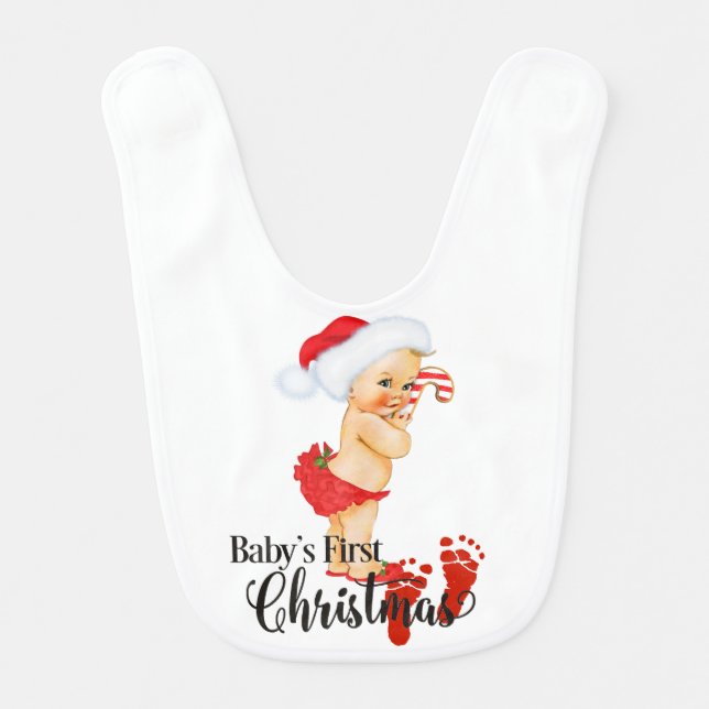 Baby's First Christmas Bib (Front)