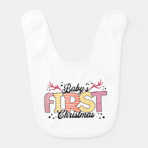 Baby's First Christmas Bib Design