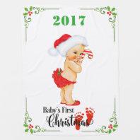 Baby's First Christmas Blanket