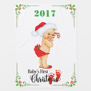 Baby's First Christmas Blanket