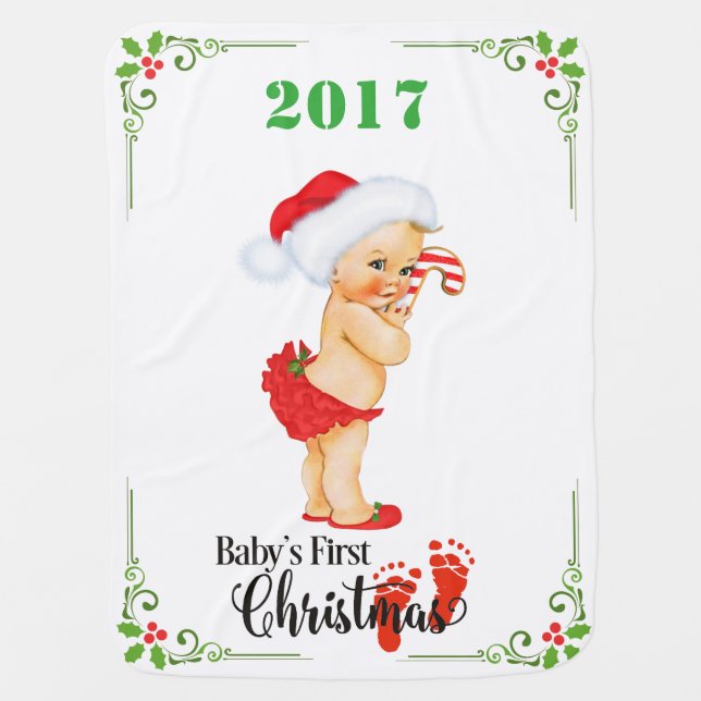 Baby's First Christmas Blanket (Front)