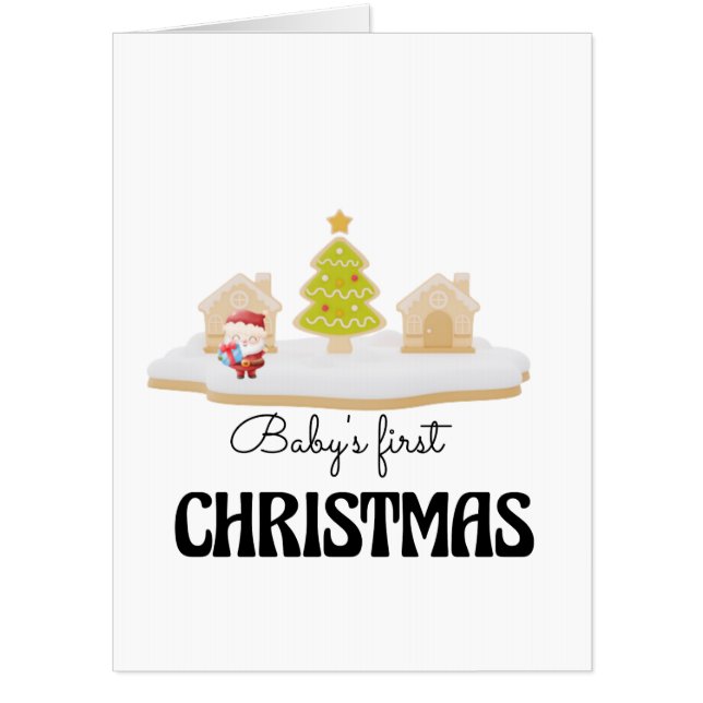 Baby's First Christmas  Card (Front)