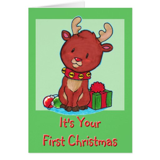 Inspirational 66 Baby's First Christmas Card