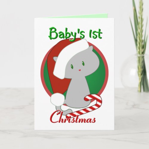 Babys First Christmas Card