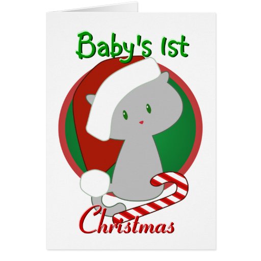 Inspirational 66 Baby's First Christmas Card