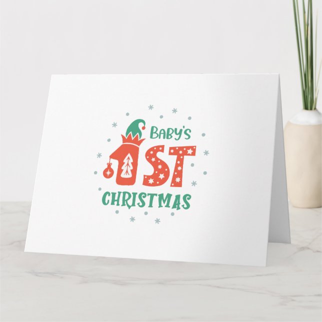 Baby's First Christmas  Card (Front)