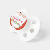 Baby's First Christmas Cartoon Santa Claus Pacifier (Front Right)