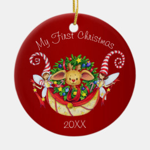Baby's First Christmas Ceramic Ornament