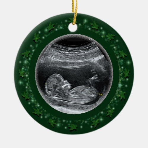 Babys First Christmas Ceramic Ornament
