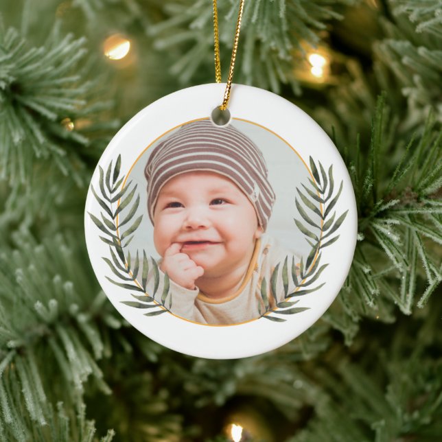Baby's first christmas   ceramic ornament (Tree)