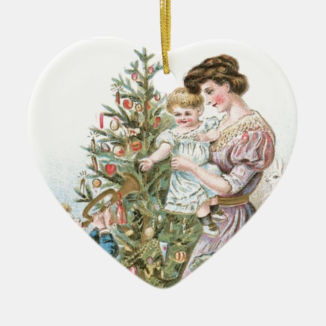 Baby's First Christmas Ceramic Ornament (Front)