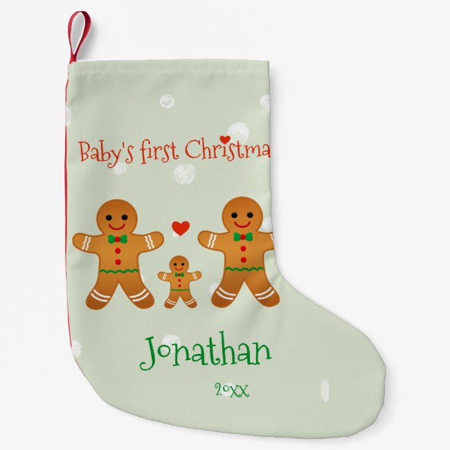 Baby's first Christmas - Cute Gingerbread Men