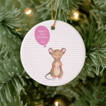 Baby's First Christmas - Cute Woodland Mouse