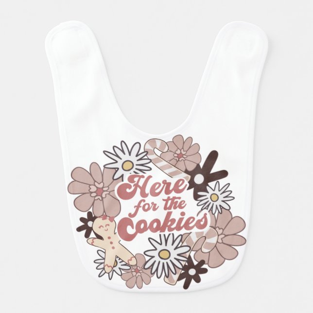Babys First Christmas Funny Baby Bib (Front)