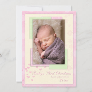 Baby's First Christmas (girl) Card