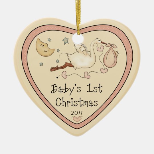 Baby's First Christmas Heart Ornament