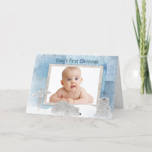 Baby's First Christmas Holiday Card