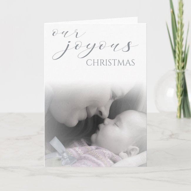 Baby's First Christmas Joyous - YOUR BABY'S PHOTO