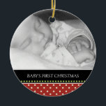 Baby's First Christmas Keepsake Ornaments<br><div class="desc">This keepsake ornament can be totally personalized by you to make a wonderful holiday gift for anyone who is celebrating their child's first christmas! Just change the template text to your information and the template photo to one of your own. If you need help, just click on the contact link...</div>