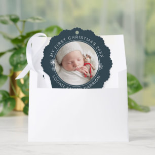Baby's First Christmas Keepsake Photo Ornament Card