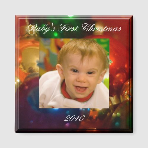 Babys First Christmas Magnet