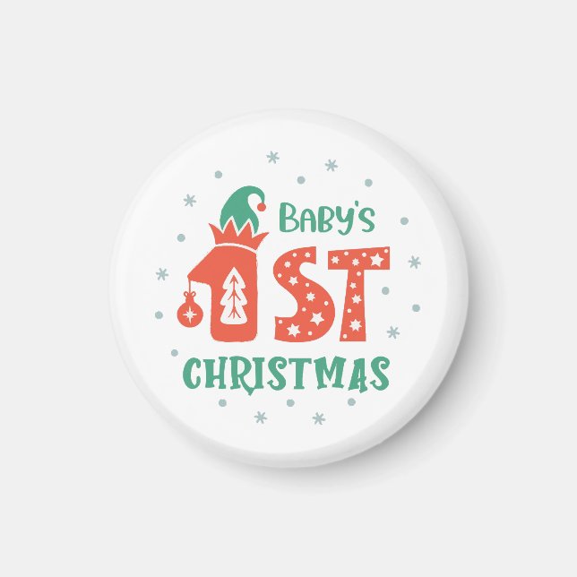 Baby's First Christmas  Magnet (Front)