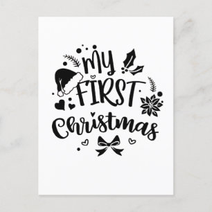 Baby's First Christmas Matching Family Holiday Postcard