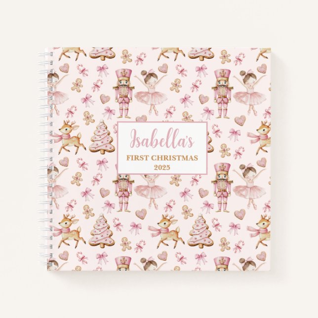 Babys First Christmas Nutcracker Notebook Journal (Front)