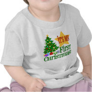 Babys First Christmas Onesie T-shirt
