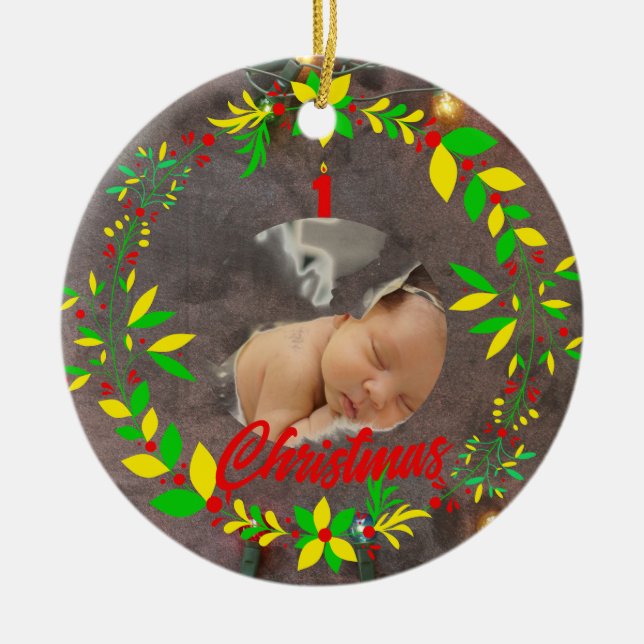 Baby's First Christmas Ornament  (Front)