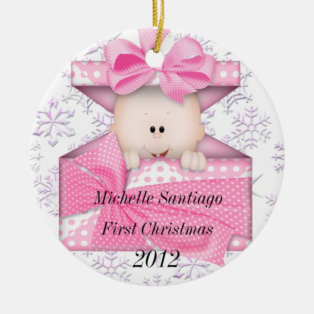 Baby's First Christmas Ornament (Front)