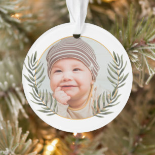 Baby's first  christmas  ornament