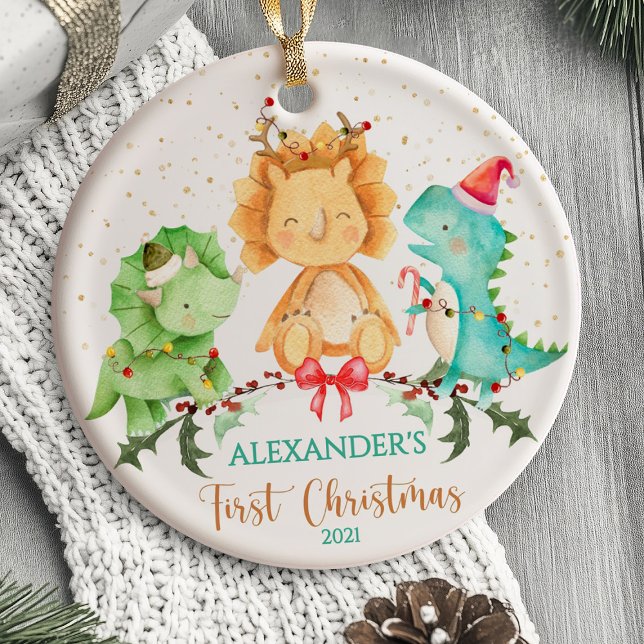 Baby's First Christmas Ornament Dinosaur (Baby's First Christmas Ornament  Dinosaur)