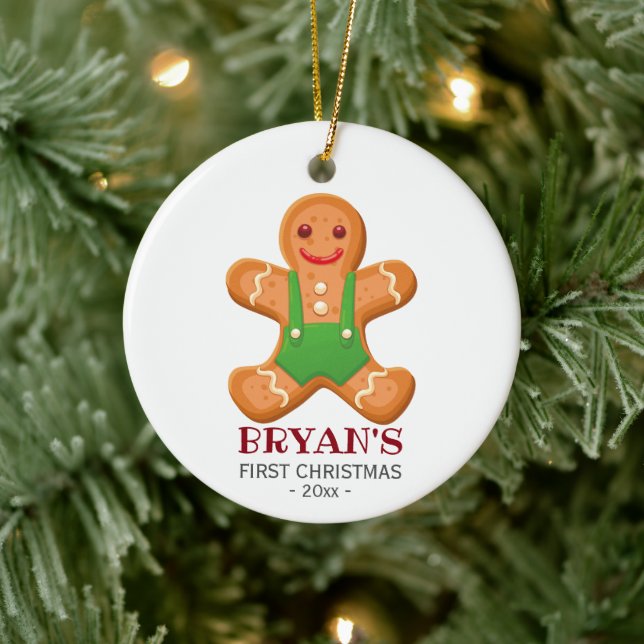 Baby's first Christmas ornament Gingerbread boy (Tree)