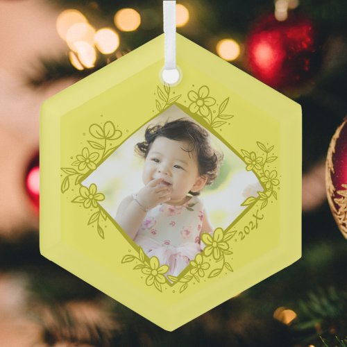 Babys First Christmas Ornament _ Yellow